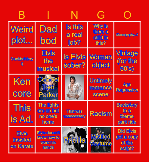 ELVIS BONGO Bingo Card