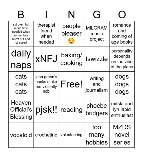 how similar r u to Bingo Card