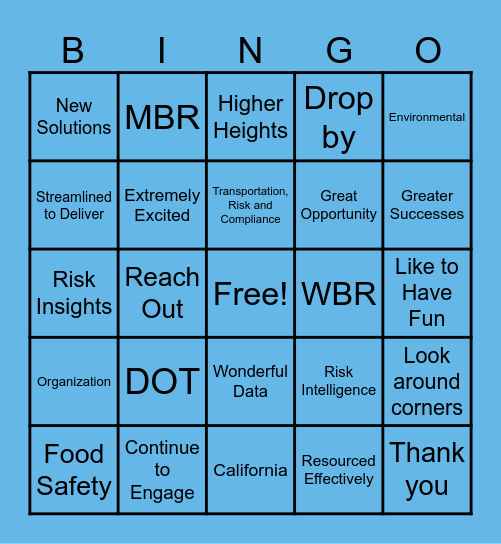 Frank(ly) Speaking Bingo Card