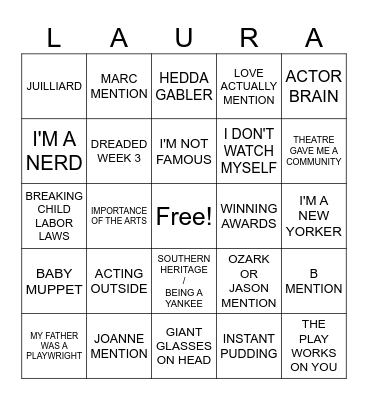 LL INTERVIEWS Bingo Card