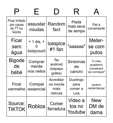 FlorinGO Bingo Card