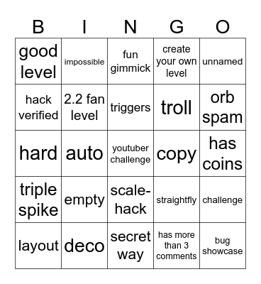 recent tab bingo Card