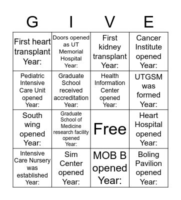 Did you know? Bingo! Bingo Card