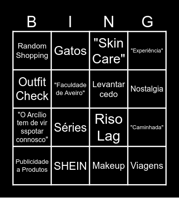 Leonor Bingo Card