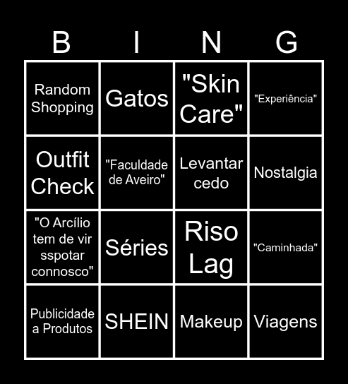 Leonor Bingo Card