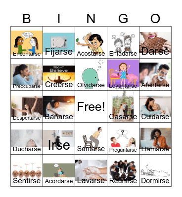 Reflexivos Loteria Bingo Card