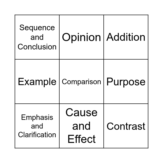 Connector Bingo! Bingo Card