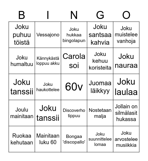 Bilebingo Card