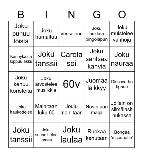 Bilebingo Card