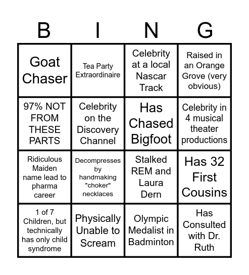 SLT TAILGATE BINGO Card