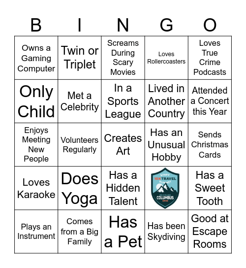 10xTravel Icebreaker Bingo Card