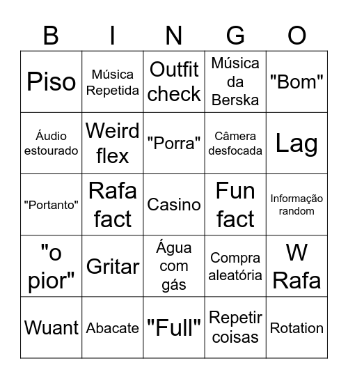 WINDOH Bingo Card