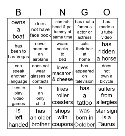 Northwest Bank People Bingo Card