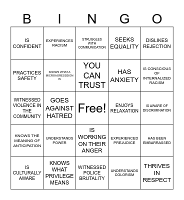 FIND SOMEONE WHO Bingo Card