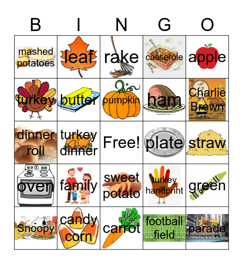 Fall Bingo Card