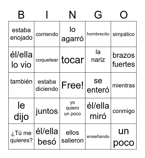 Kyler Bingo Card