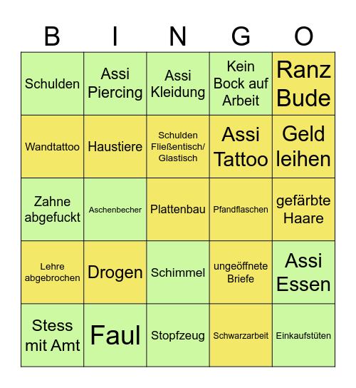 Assi Bingo Card