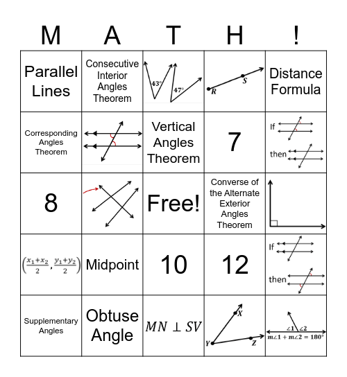 Unit 4 Group Review Bingo Card