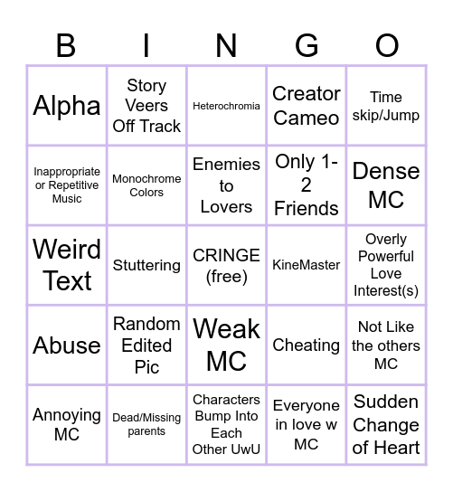 Gacha Bingo Card