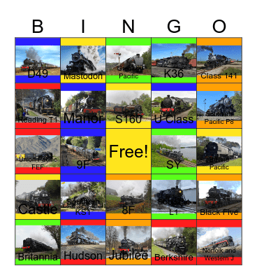 Steam Spirit Bingo Card