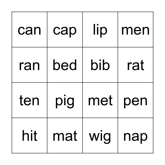 Bingo Card