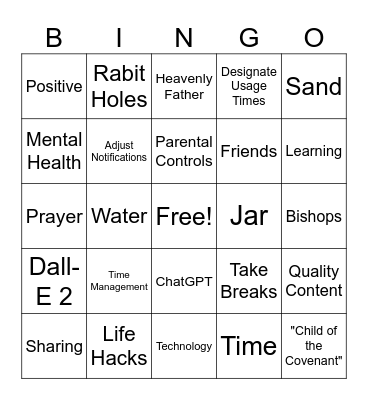 Exciting Technology Bingo Card