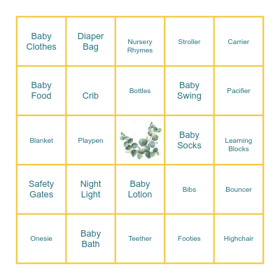 BABY BINGO!! Bingo Card