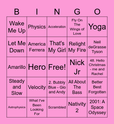 Barbenheimer Bingo Card