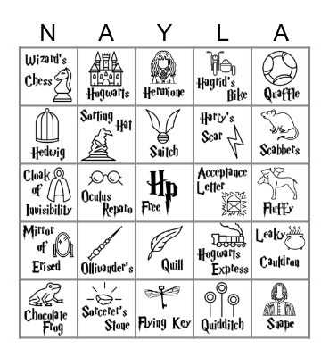 NAYLA BIRTHDAY PARTY Bingo Card