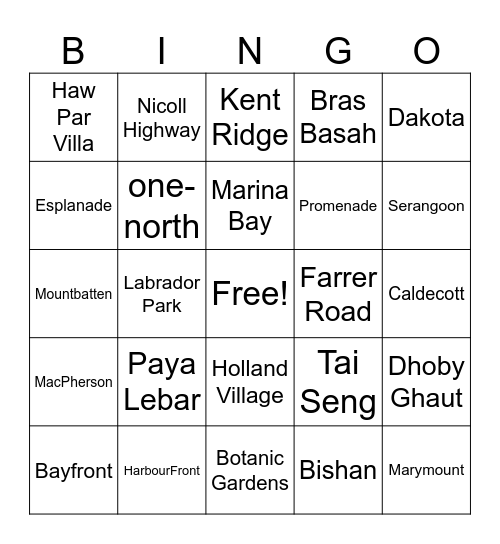 CCL Bingo Card