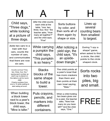 DRDP 2015: Cog Measures Bingo Card