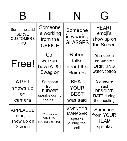 Q42023 All Manager Call Bingo Card