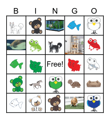 Kids baby shower bingo Card