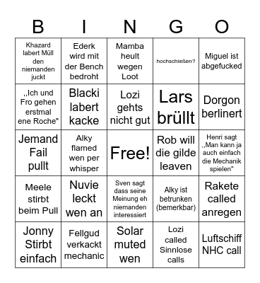NordendVPN Bingiii Bingo Card