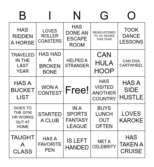 Bingo Card