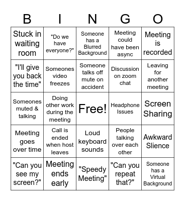 Billing and Payments Bingo Card