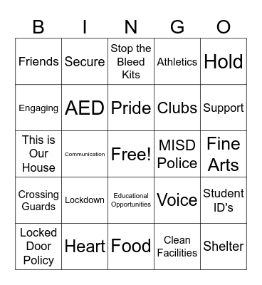 Satisfaction & Safety Bingo Card
