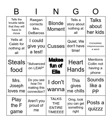 De Bar Oss Bingo Card