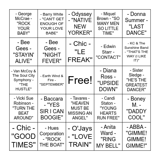 Bingo Card