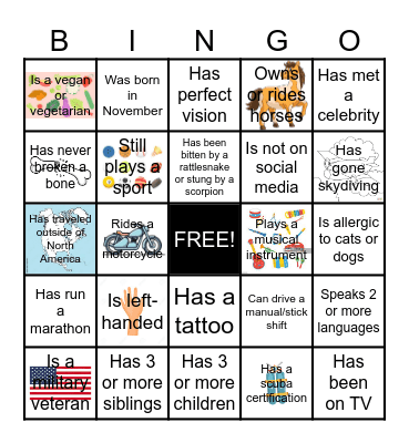 Domestic Transportation Team Meeting Bingo Card