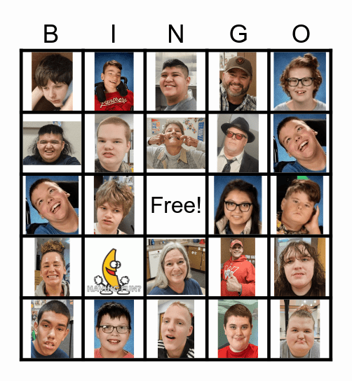 People I know BINGO Card