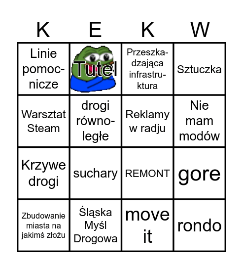 paukizowe Bingo, wersja CS2 Bingo Card