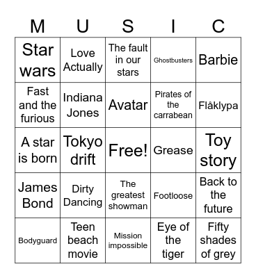 MOVIENIGHT Bingo Card