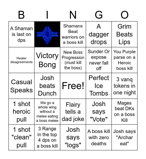 ICC progression card Bingo Card