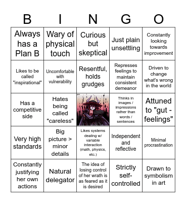 Amatricia Bingo Card