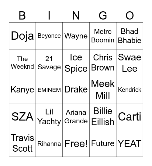 Features PF2 (ik they’re wild) Bingo Card