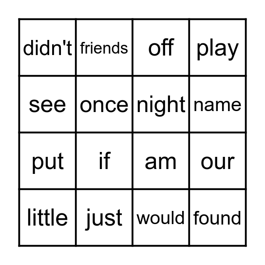 Mauve Star Word Bingo Card