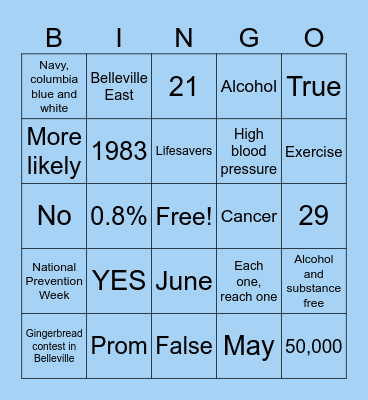 Lifesavers!! Bingo Card