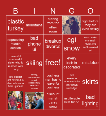 Christmas Movie Bingo Card