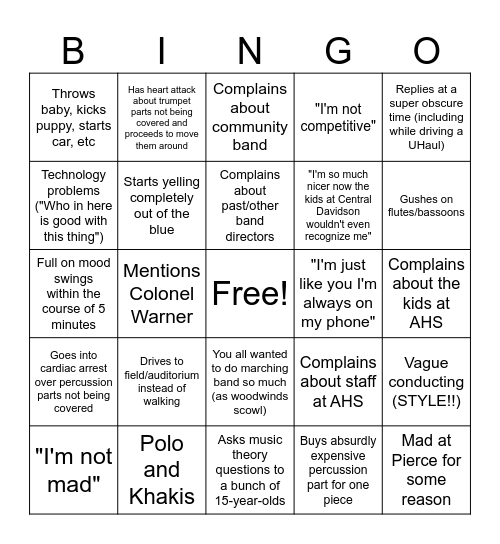 Workman Bingo Part 3 (complete within a 24-hr period) Bingo Card